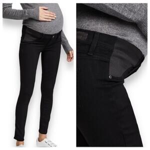 Paige Verdugo Ultra Skinny Maternity Jeans in Black Shadow 28 NWOT